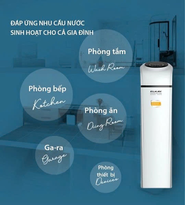 ELKAY đáp ứng nhu cầu nước sinh hoạt của gia đình